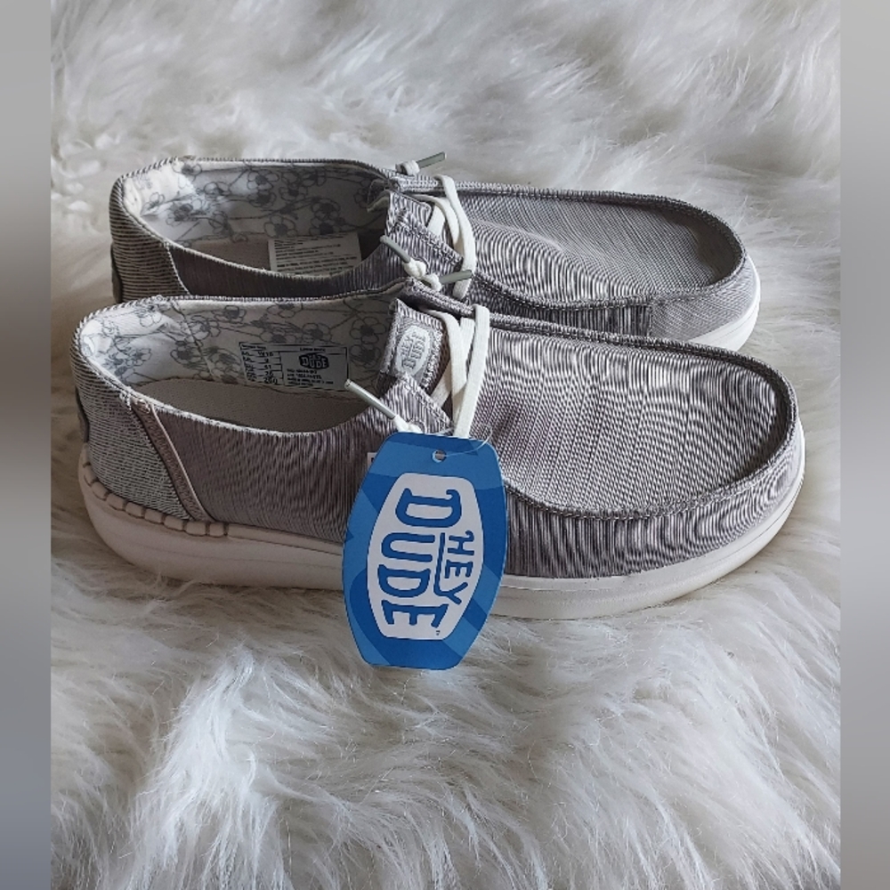 Hey Dude Wendy Rock Lunar Rock Slip On Shoes in Gray  NWT